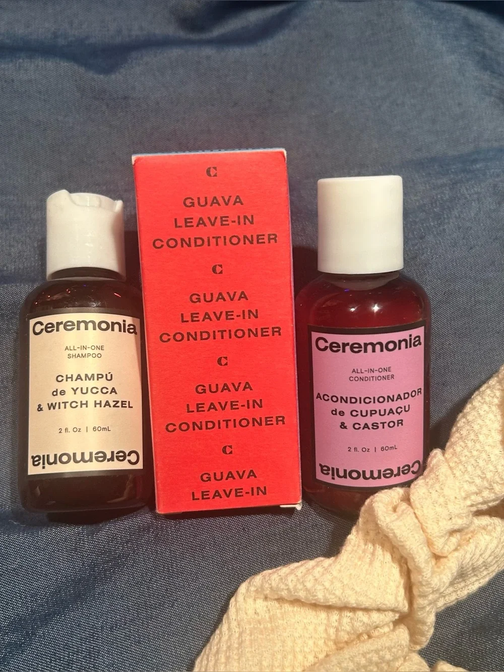 Ceremonia Minis Haircare Set + Branded Scrunchie